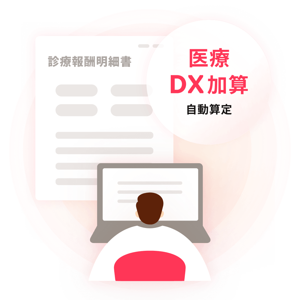 医療DX推進体制整備加算をミスなく自動算定するイメージ